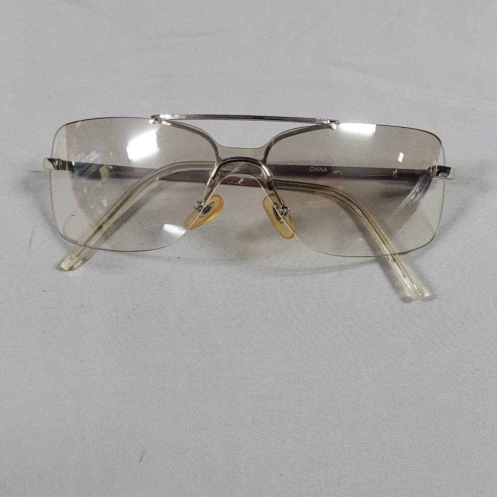 Silver Y2K Brad Pitt Sunglasses Retro Christian Dior